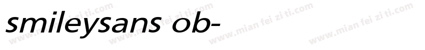 smileysans ob字体转换